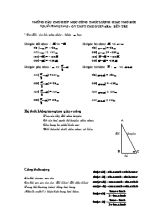 Những công thức lượng giác cần nhớ - Nguyễn Hoàng Long